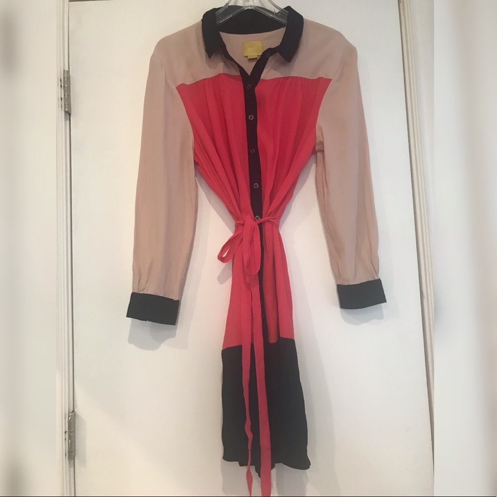 Anthropologie Maeve Colorblock dress